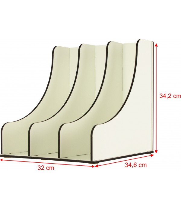 Support à Vinyles Audio Anatomy - Blanc - Pour 40 Disques 30,5 Cm - En Polystyrène Résistant - Fabriqué En UE