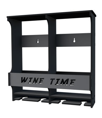 PÓŁKA NA WINO I LAMPKI...