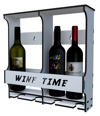 PÓŁKA NA WINO I LAMPKI...