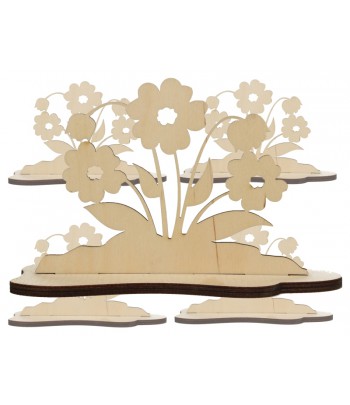 KWIATKI DREWNIANE NA...