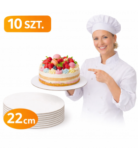 10X PODKŁAD POD TORT BIAŁY...