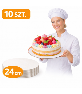 10X PODKŁAD POD TORT BIAŁY...