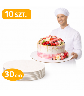 10X PODKŁAD POD TORT BIAŁY...